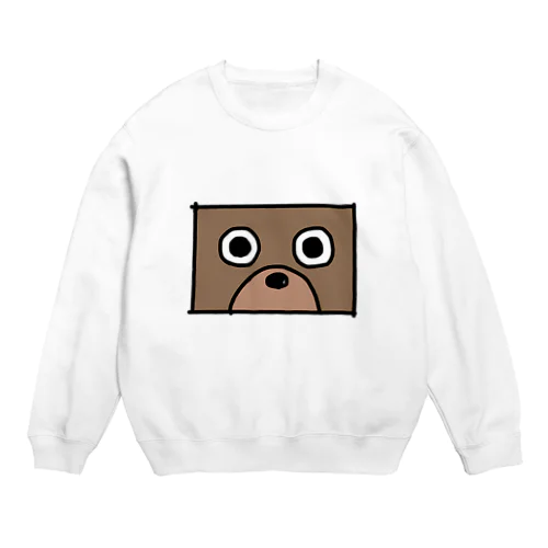 のぞくくま Crew Neck Sweatshirt