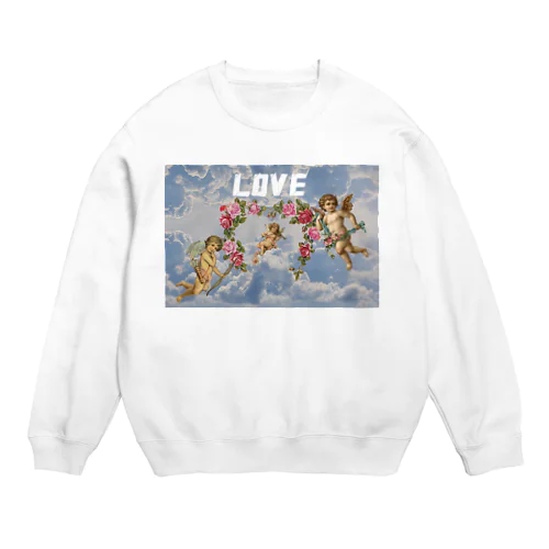 天使 in the sky Crew Neck Sweatshirt