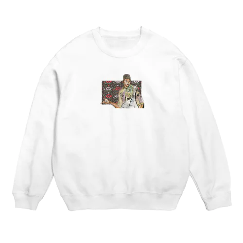 和柄ヒップホップ Crew Neck Sweatshirt