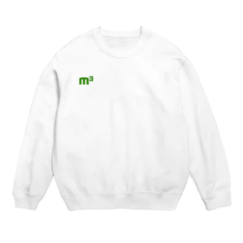 M3ロゴ(Green) Crew Neck Sweatshirt