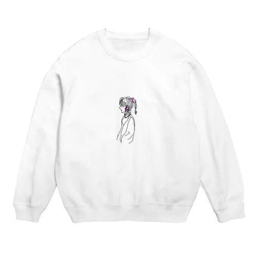 三つ編みポニー Crew Neck Sweatshirt