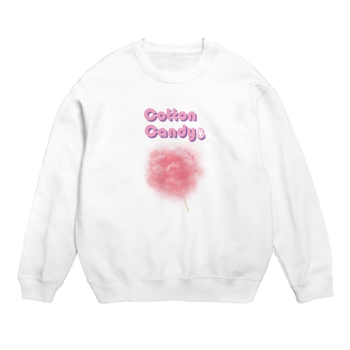 ぴんくわたあめ Crew Neck Sweatshirt