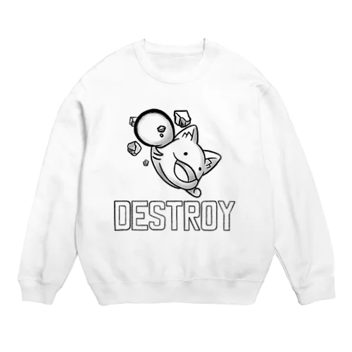 重力牛勿（じゅうりきうしもち） Crew Neck Sweatshirt