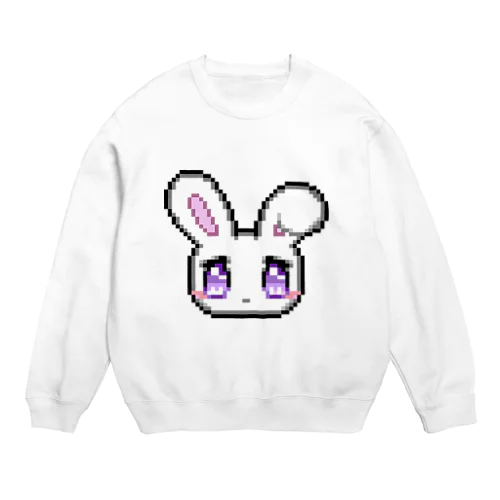 ドット病みうさぎちゃん Crew Neck Sweatshirt