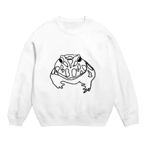 ツノガエル Crew Neck Sweatshirt