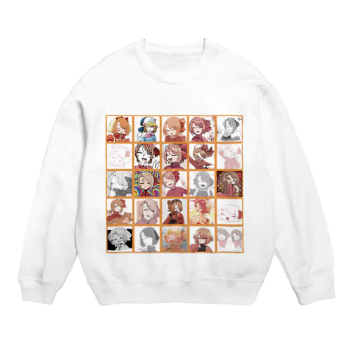 配達員ちゃんたち Crew Neck Sweatshirt