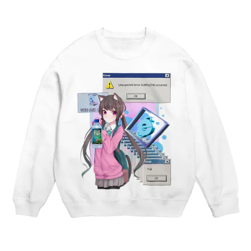 vaporwave Crew Neck Sweatshirt