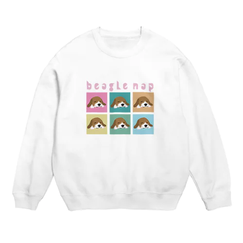 beagle nap （お昼寝ビーグル） Crew Neck Sweatshirt