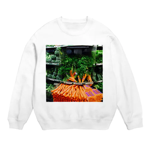 にんじん。ごろごろ。 Crew Neck Sweatshirt