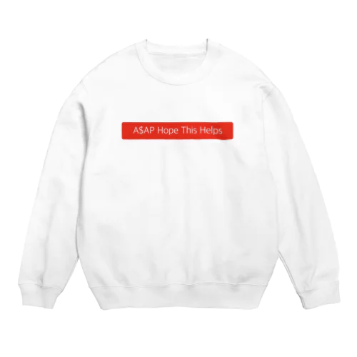 A$AP Hope This Helps Crew Neck Sweatshirt