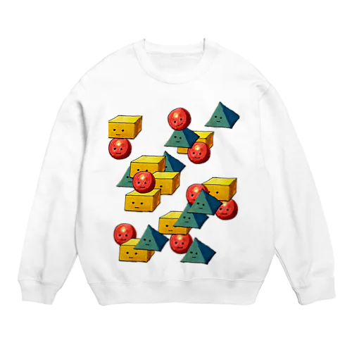 まるさんかくしかく Crew Neck Sweatshirt