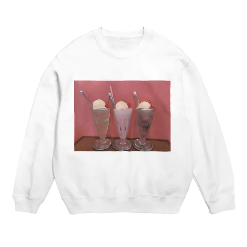 コーラルピンクじょし Crew Neck Sweatshirt