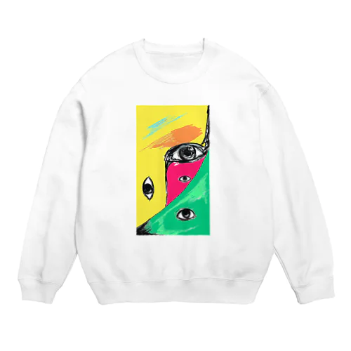 目と色 Crew Neck Sweatshirt