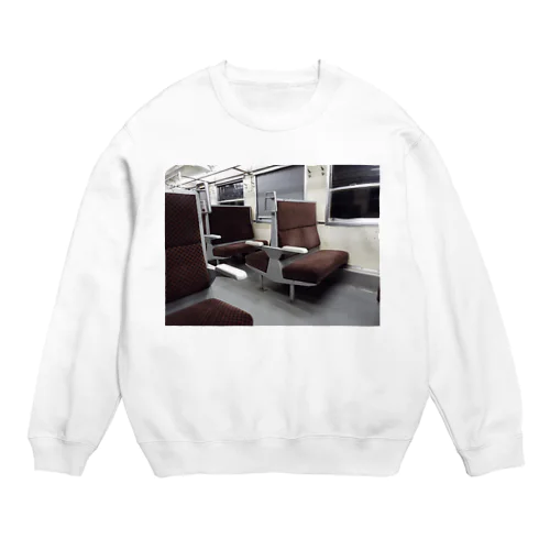 旅情誘うボックスシート Crew Neck Sweatshirt