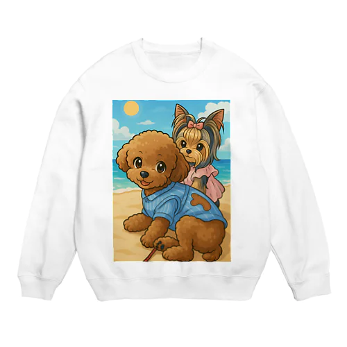 マロンとショコラの休日リゾート Crew Neck Sweatshirt