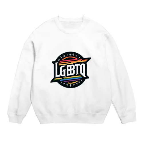 LGBTQロゴグッズ Crew Neck Sweatshirt