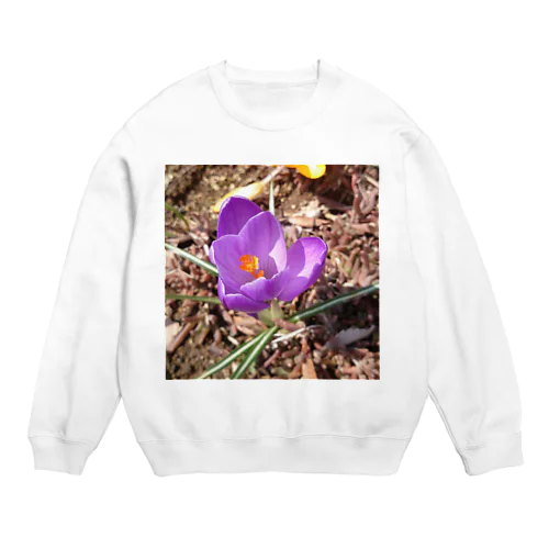 花)くろっ≡┏( ^o^)┓ｶｻｶｻｶｻ Crew Neck Sweatshirt