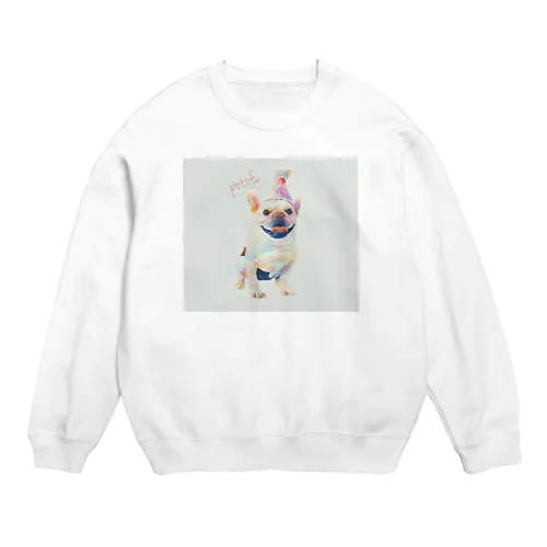 happy  potofu Crew Neck Sweatshirt