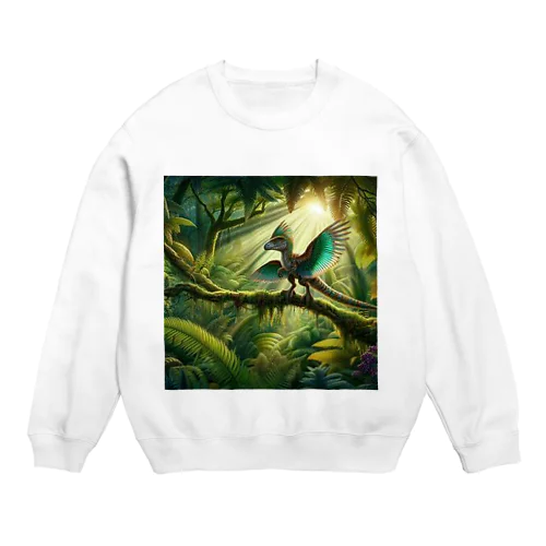 ジュラの森、虹色の目覚め Crew Neck Sweatshirt