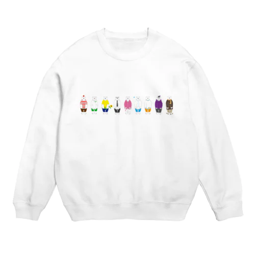 着せ替えシロクマ Crew Neck Sweatshirt