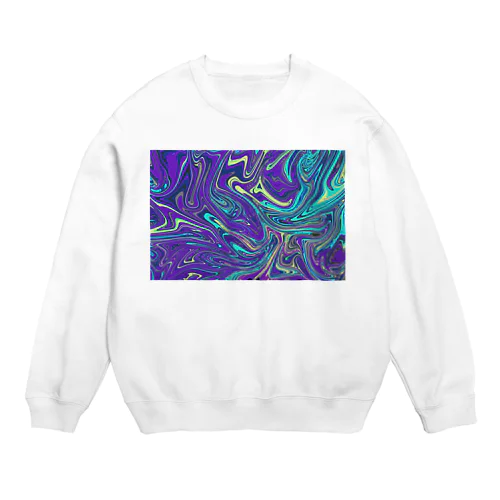 Purple Fluid Crew Neck Sweatshirt