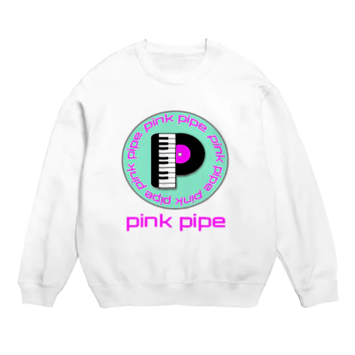 PinkPipeオリジナルグッズ ピアノレコード スウェット