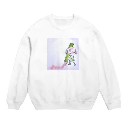 えんぴつガール Crew Neck Sweatshirt