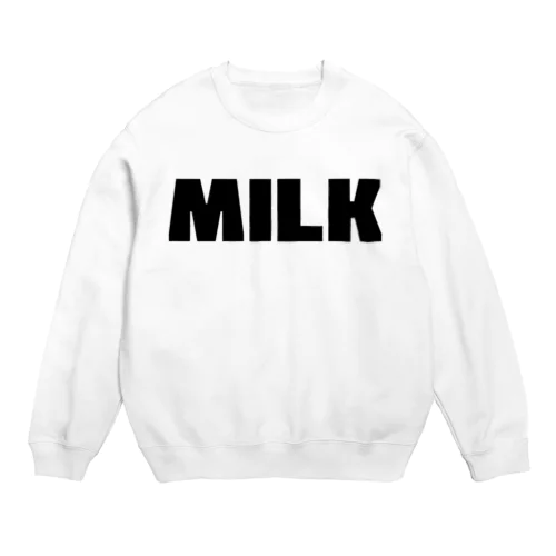 MILK ミルク シンプルBIGロゴ ストリートファッション スウェット