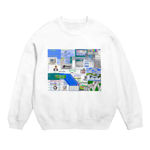 windows_95 Crew Neck Sweatshirt