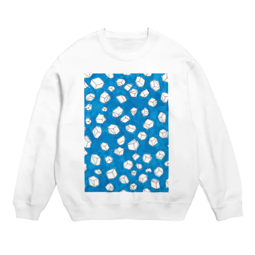 あお＿とうふ Crew Neck Sweatshirt