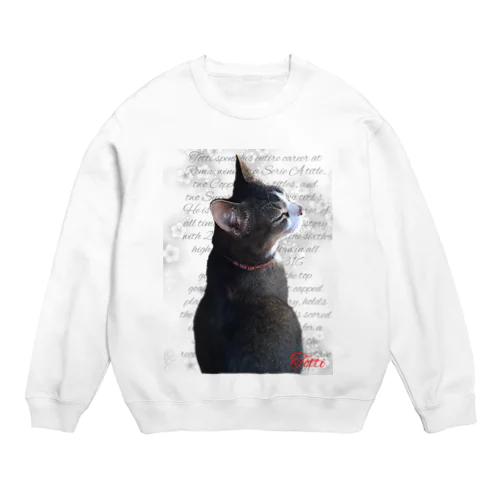 ねこのトッティくん Crew Neck Sweatshirt