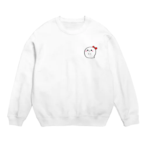 りぼんおばけのおばけちゃん Crew Neck Sweatshirt