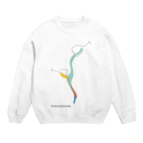 二つのワイングラス Crew Neck Sweatshirt