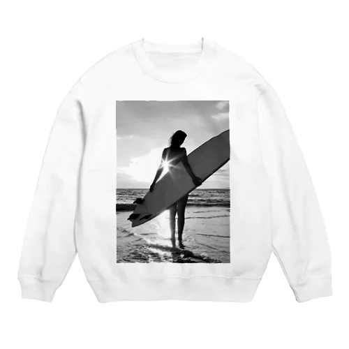 Surfer Girl Crew Neck Sweatshirt