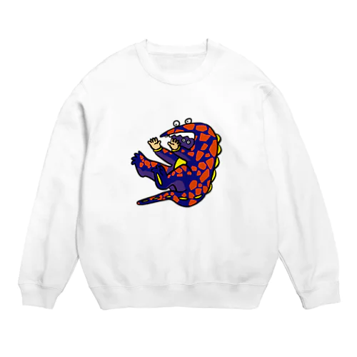 すってんてん恐竜 Crew Neck Sweatshirt