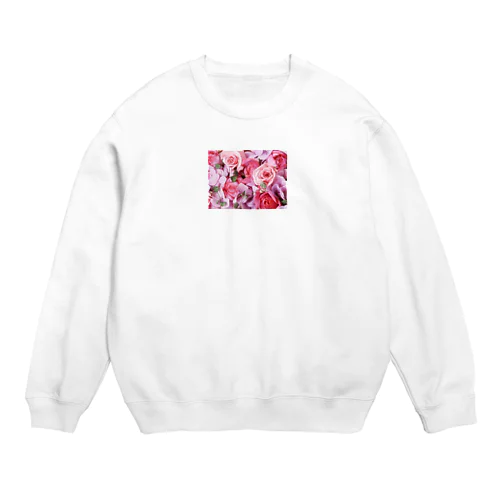 Rose (pink) Crew Neck Sweatshirt