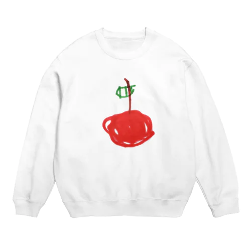 りんご(４さい) Crew Neck Sweatshirt