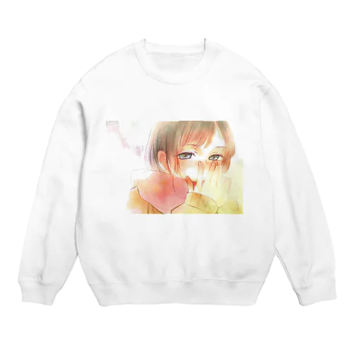 冬の女子高生 Crew Neck Sweatshirt