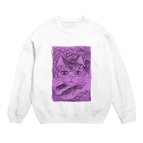 にゃー吉 Crew Neck Sweatshirt