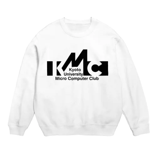 KMC 京大マイコンクラブ(黒ロゴ) Crew Neck Sweatshirt