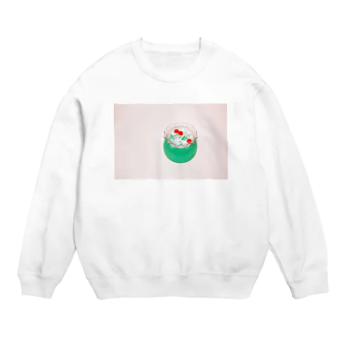 金魚鉢(クリームソーダ) Crew Neck Sweatshirt