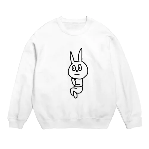 考えたウサギ Crew Neck Sweatshirt