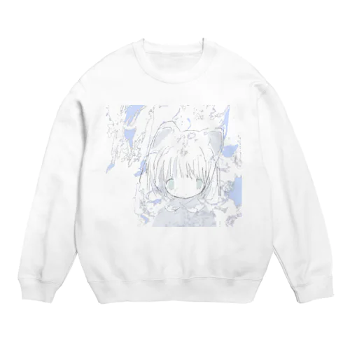 雨粒がたくさんに Crew Neck Sweatshirt