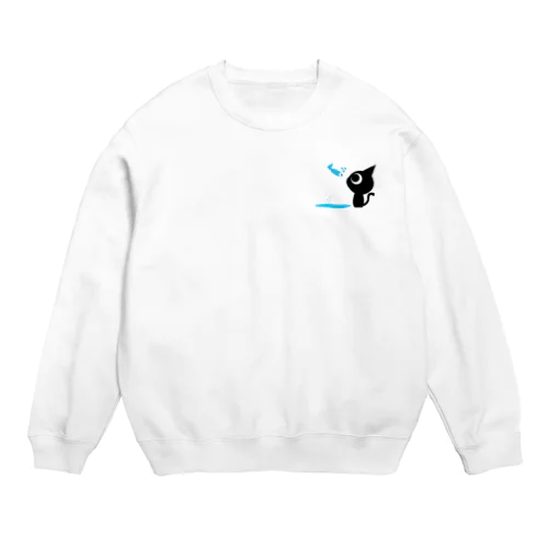 魚のユメ〜ネコトビツクリトボク〜 Crew Neck Sweatshirt