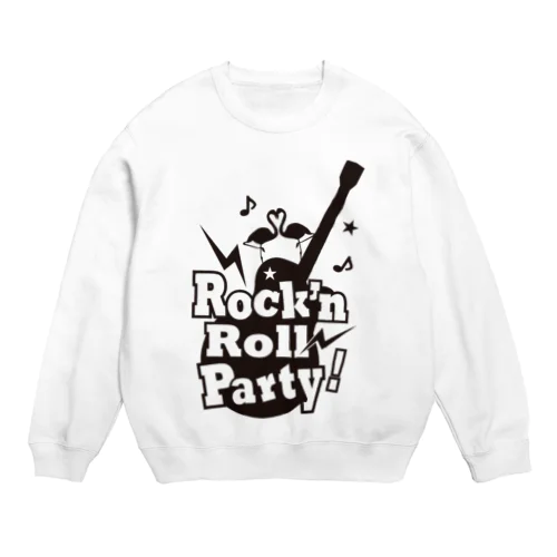 Rock'n Roll Party black Crew Neck Sweatshirt