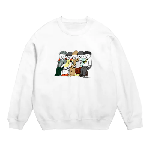 隣席の人に迷惑をかける会 Crew Neck Sweatshirt