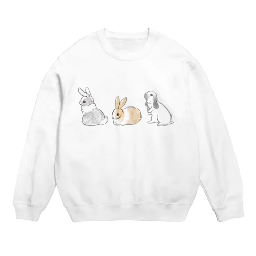 うさぎのシリーズ Crew Neck Sweatshirt