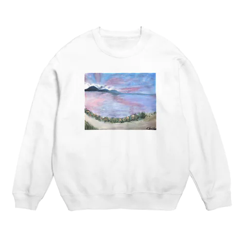 skyさん作！琵琶湖いえあ Crew Neck Sweatshirt