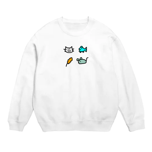 ねこちゃん生活 Crew Neck Sweatshirt