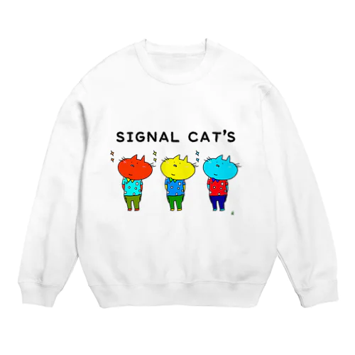 SIGNAL CAT'S Crew Neck Sweatshirt